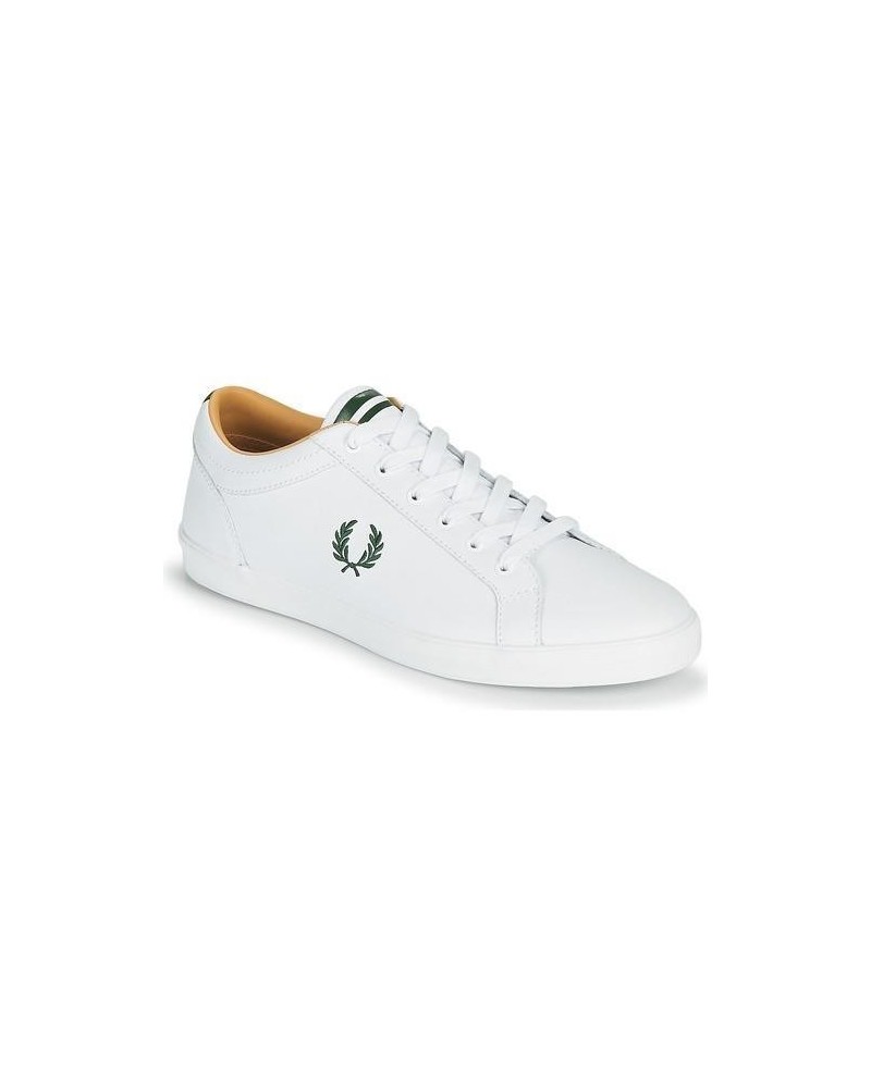 FRED PERRY B1228 BASELINE LEATHER Sapatilhas Baixas Homem Branco