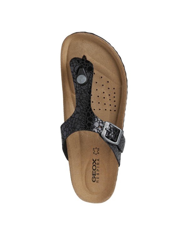 GEOX D15LSB 000VI  Sandalias De dedo Mujer Negro