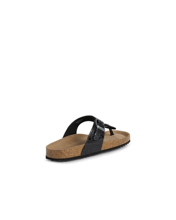 GEOX D15LSB 000VI  Sandalias De dedo Mujer Negro