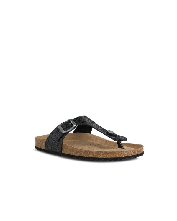 GEOX D15LSB 000VI  Sandalias De dedo Mujer Negro