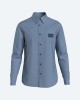 CALVIN KLEIN J30J321989DAR Camisas Manga larga Hombre Azul
