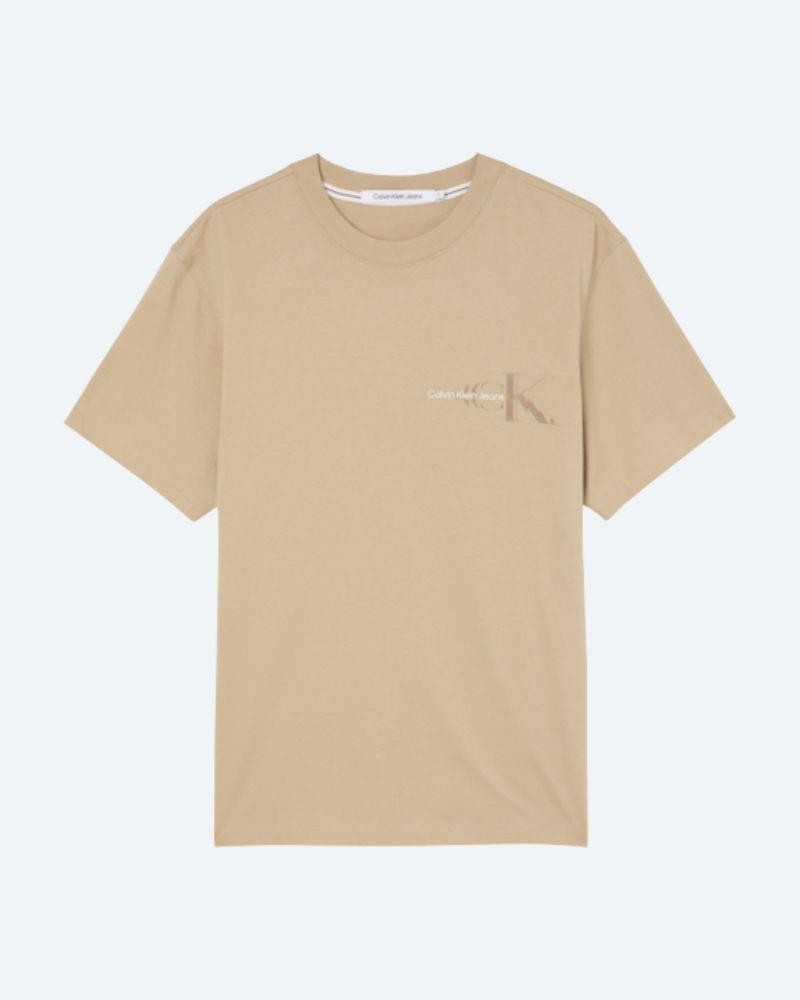 CALVIN KLEIN J30J322632PF2 T-shirts Manga Curta Homem Bege