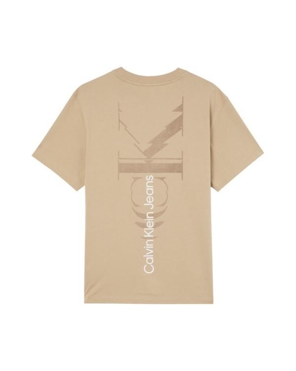 CALVIN KLEIN J30J322632PF2 T-shirts Manga Curta Homem Bege