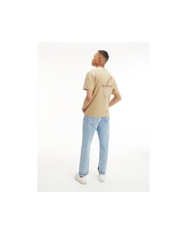 CALVIN KLEIN J30J322632PF2 T-shirts Manga Curta Homem Bege