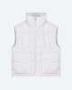 CALVIN KLEIN J20J220340YAF Abrigos Manga corta Chaleco Mujer Blanco