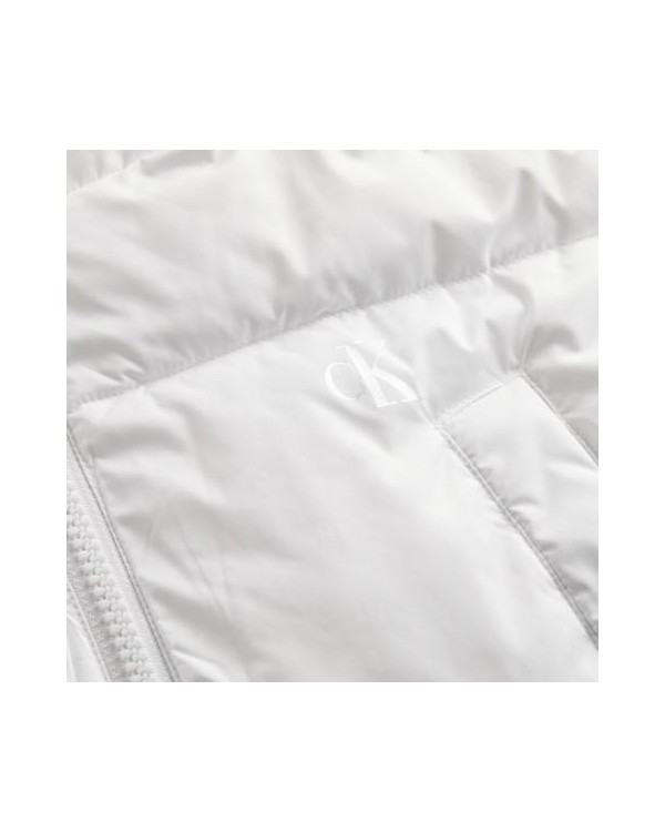 CALVIN KLEIN J20J220340YAF Abrigos Manga corta Chaleco Mujer Blanco