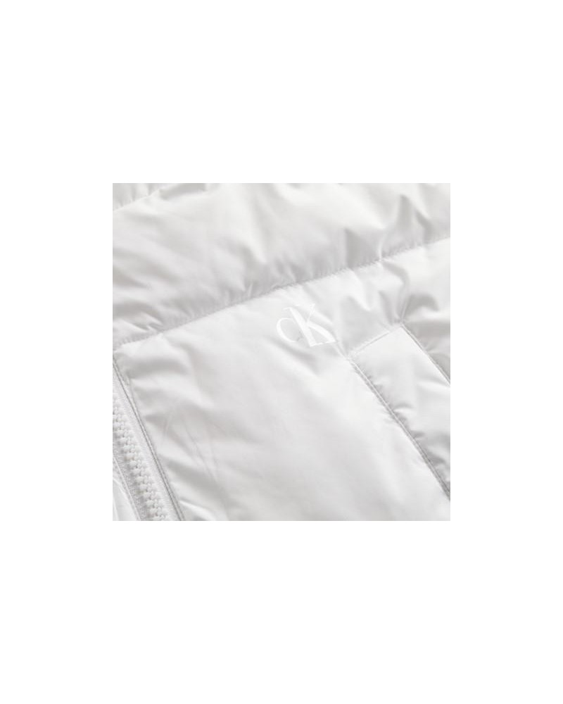 CALVIN KLEIN J20J220340YAF Abrigos Manga corta Chaleco Mujer Blanco