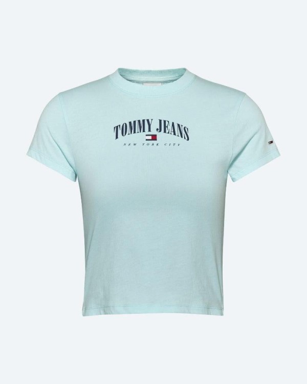 TOMMY HILFIGER DW0DW14910CSP T-Shirts Manga Curta Mulher Azul