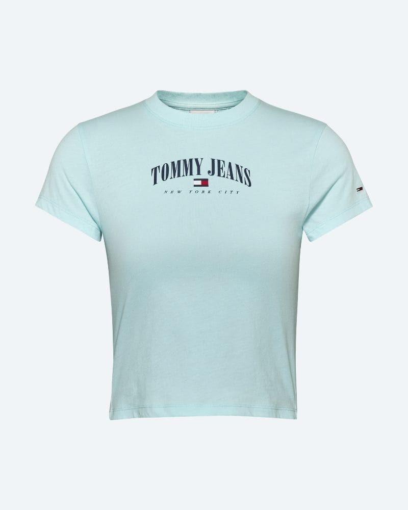 TOMMY HILFIGER DW0DW14910CSP T-Shirts Manga Curta Mulher Azul