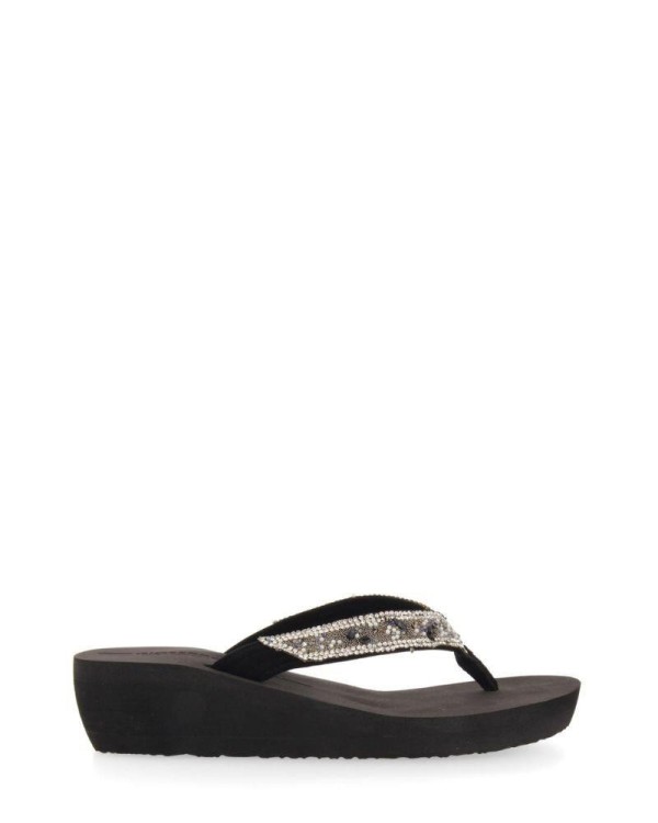 Sandalias De dedo Chancletas Mulher GIOSEPPO Negro 65731 MEZZAGO