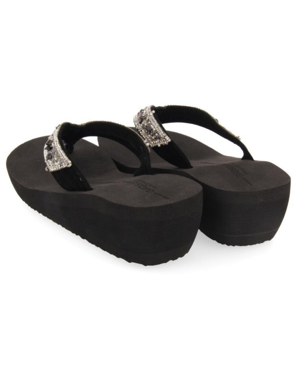 Sandalias De dedo Chancletas Mulher GIOSEPPO Negro 65731 MEZZAGO