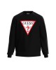 GUESS M2YQ37K6ZS1  Sudaderas Manga larga Sin capucha Hombre Negro