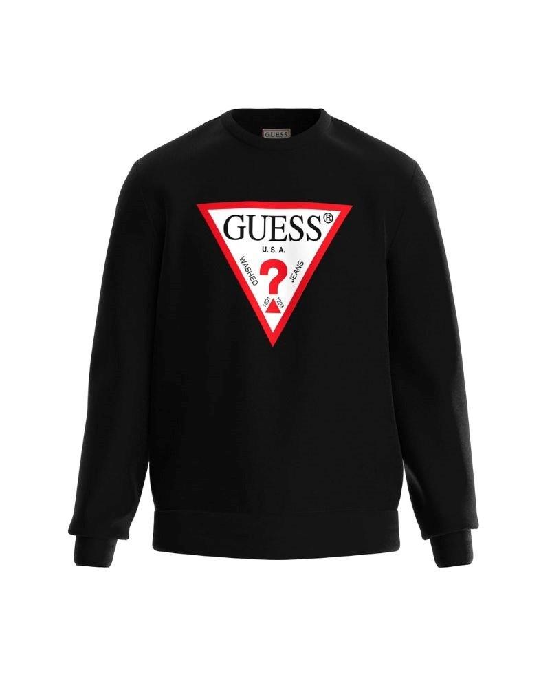GUESS M2YQ37K6ZS1  Camisolas Manga comprida Sem capuz Homem Preto