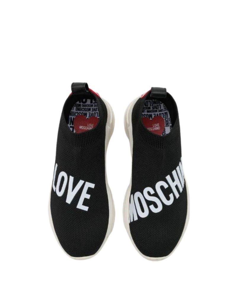 Love Moschino JA15113G0F MEIAS LOVE MOSCHINO  Sapatilhas Baixas Mulher Preto