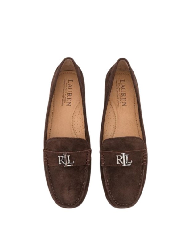 Polo Ralph Lauren 802821629 BARNSBURY FLATS CASUAL Zapatos Mocasines Mujer Marrón