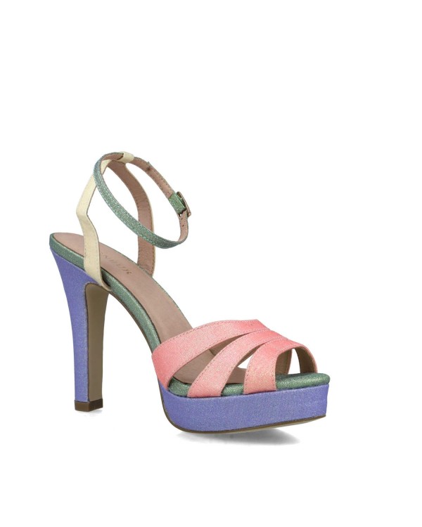 MENBUR 23707 Sandalias Fiesta Mujer Multicolor