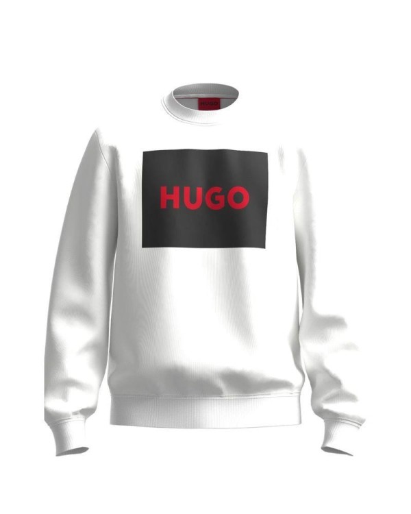 HUGO 50467944 DURAGOL Sudaderas Manga larga Sin capucha Hombre Blanco