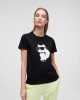 Karl Lagerfeld 230W1703 Camisetas Manga corta Mujer Negro