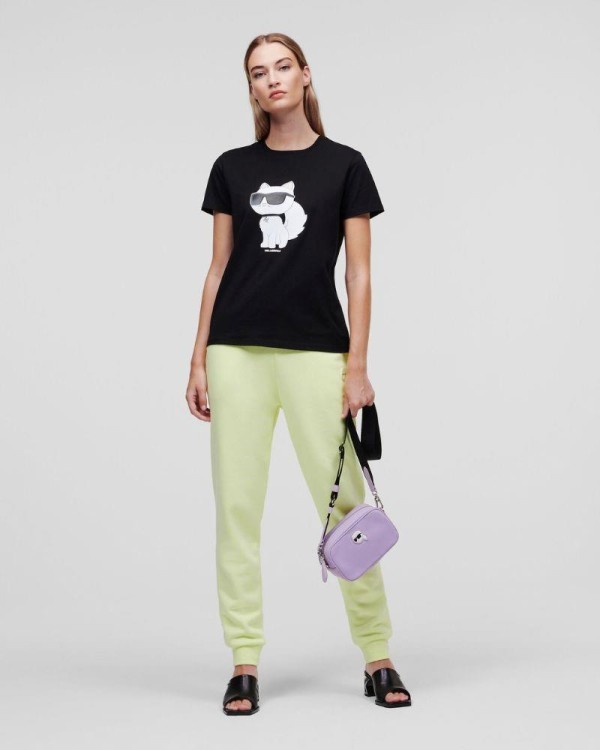 Karl Lagerfeld 230W1703 Camisetas Manga corta Mujer Negro