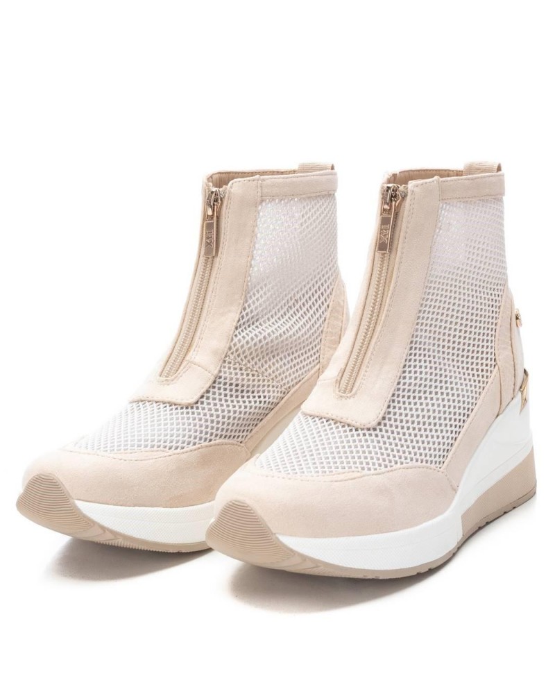 XTI 141043 Zapatillas Altas Mujer Beige