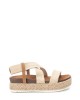 REFRESH 170707 Sandalias Abiertas Mujer Beige