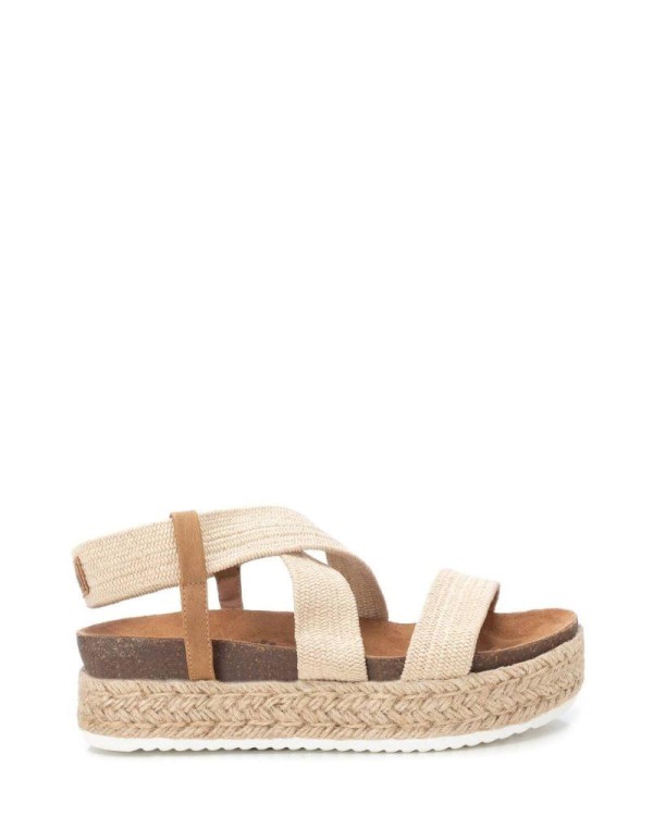 REFRESH 170707 Sandalias Abiertas Mujer Beige