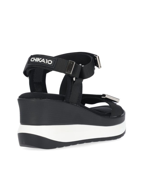 CHIKA 10 ROCO 02 Sandalias Mujer Negro
