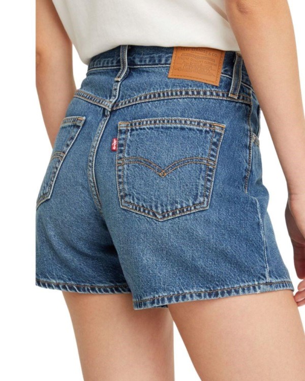 LEVIS A4695 0003 80S MOM SHORT Pantalones Vaqueros Shorts Mujer Azul
