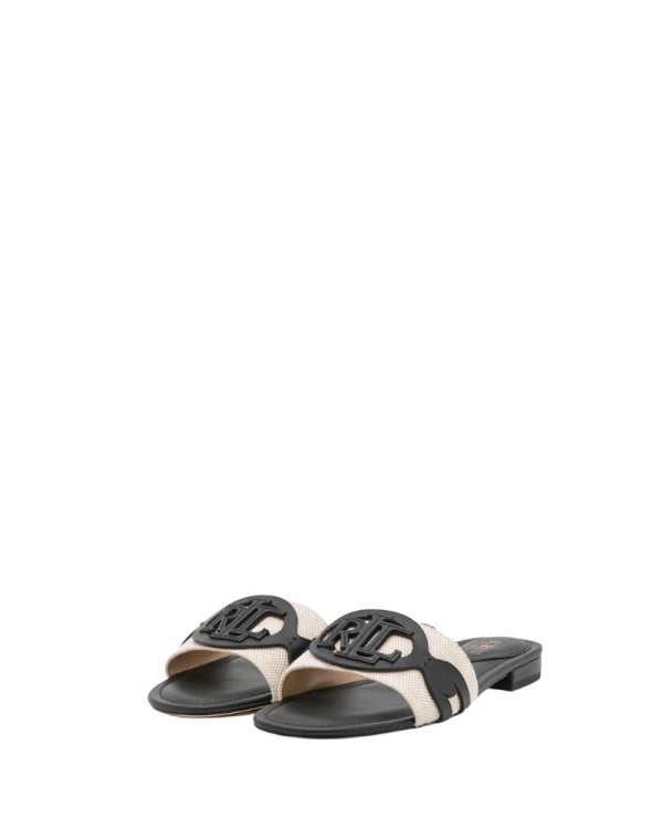 POLO RALPH LAUREN 802826823 ALEGRA SANDALS SLIDE Sandalias Abiertas Mujer Negro