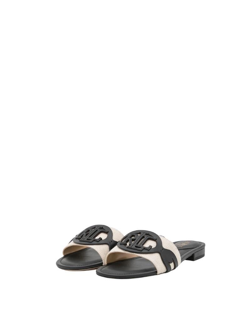 POLO RALPH LAUREN 802826823 ALEGRA SANDALS SLIDE Sandálias Abertas Mulher Preto