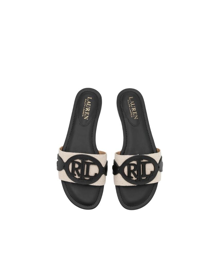POLO RALPH LAUREN 802826823 ALEGRA SANDALS SLIDE Sandálias Abertas Mulher Preto
