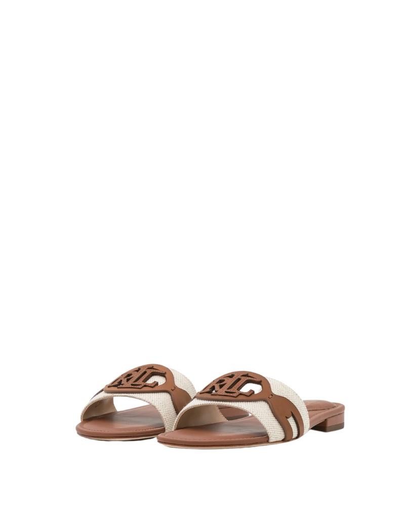 POLO RALPH LAUREN 802826823 ALEGRA SANDALS SLIDE Sandálias Abertas Mulher Branco