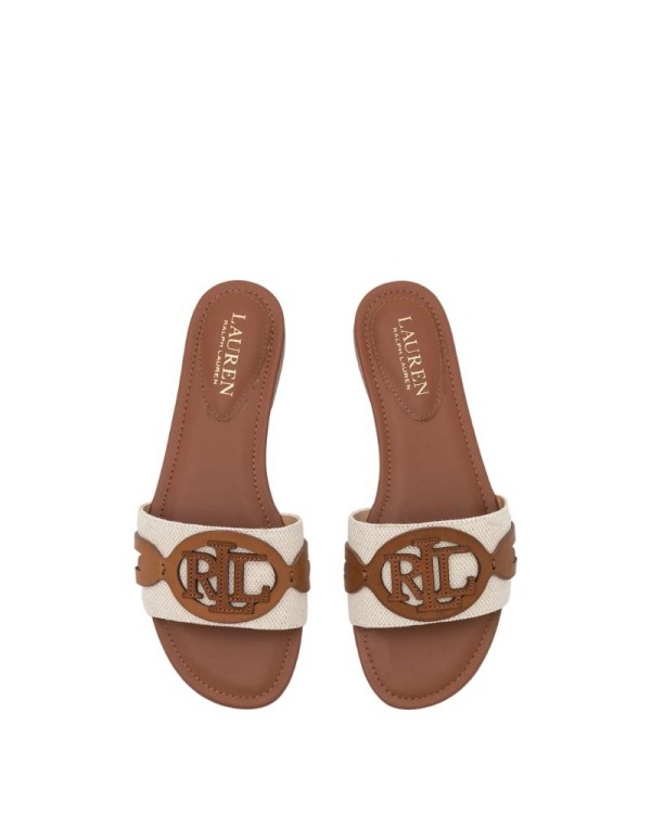 POLO RALPH LAUREN 802826823 ALEGRA SANDALS SLIDE Sandálias Abertas Mulher Branco