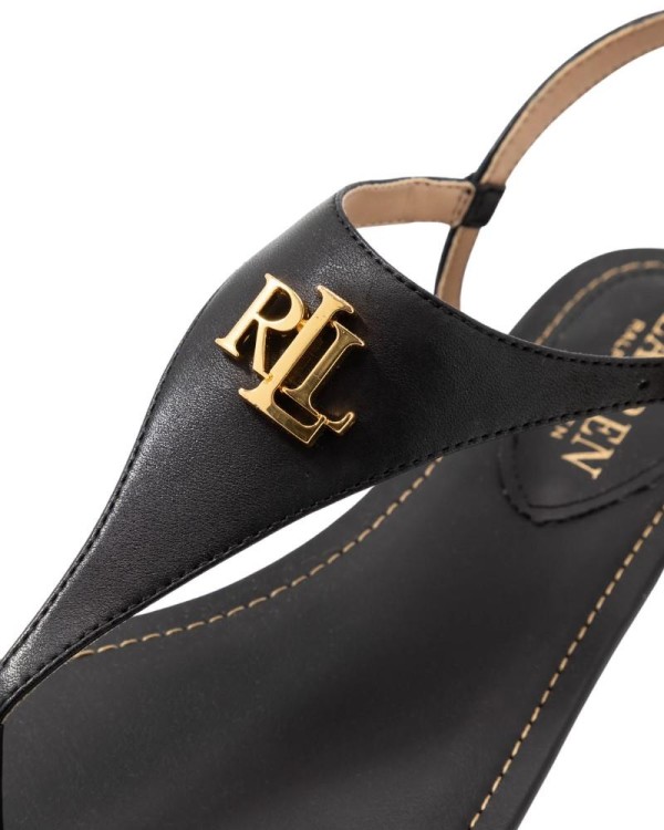 POLO RALPH LAUREN 802774600 ELLINGTON SANDALS CASUAL Sandalias Abiertas Mujer Negro