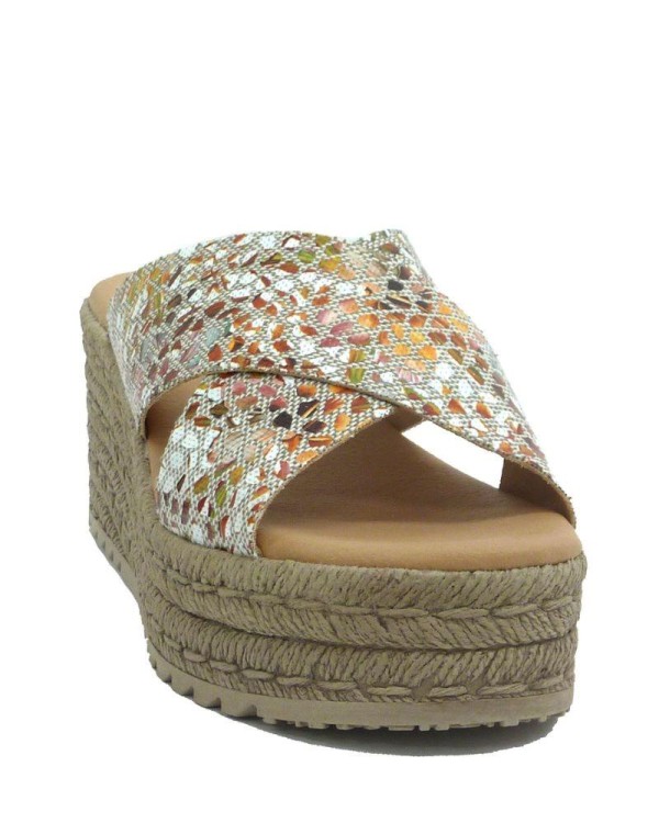 RKS sandalia cuña mujer multicolor