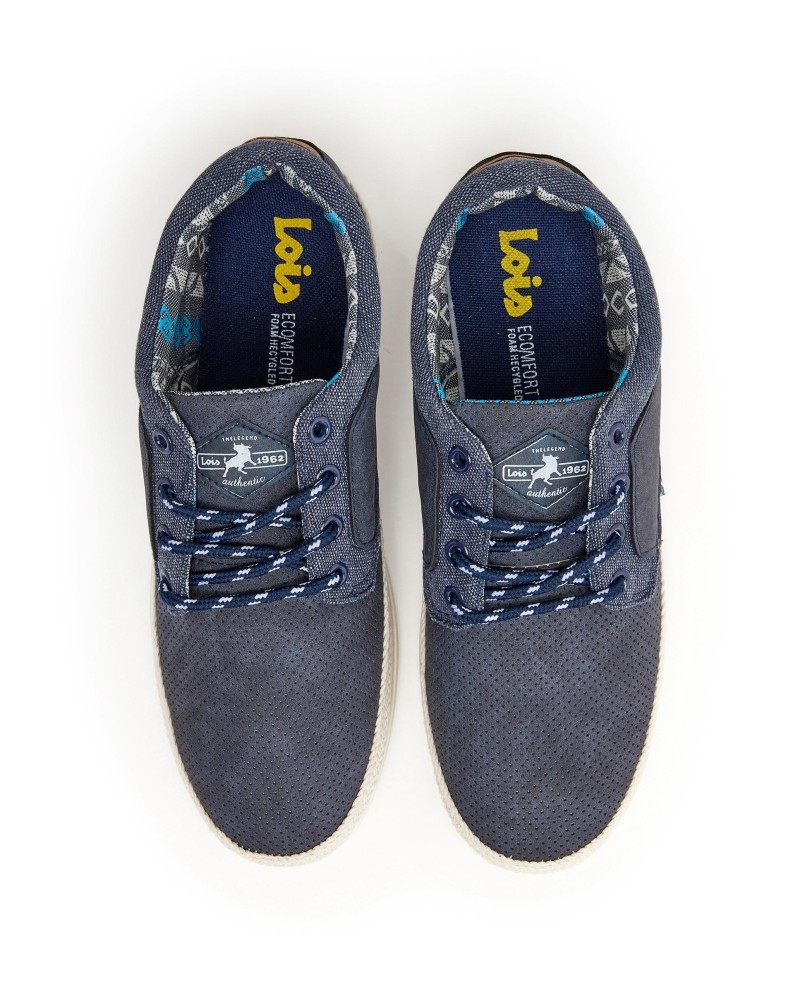 LOIS 61317 Zapatillas Bajas Hombre Azul