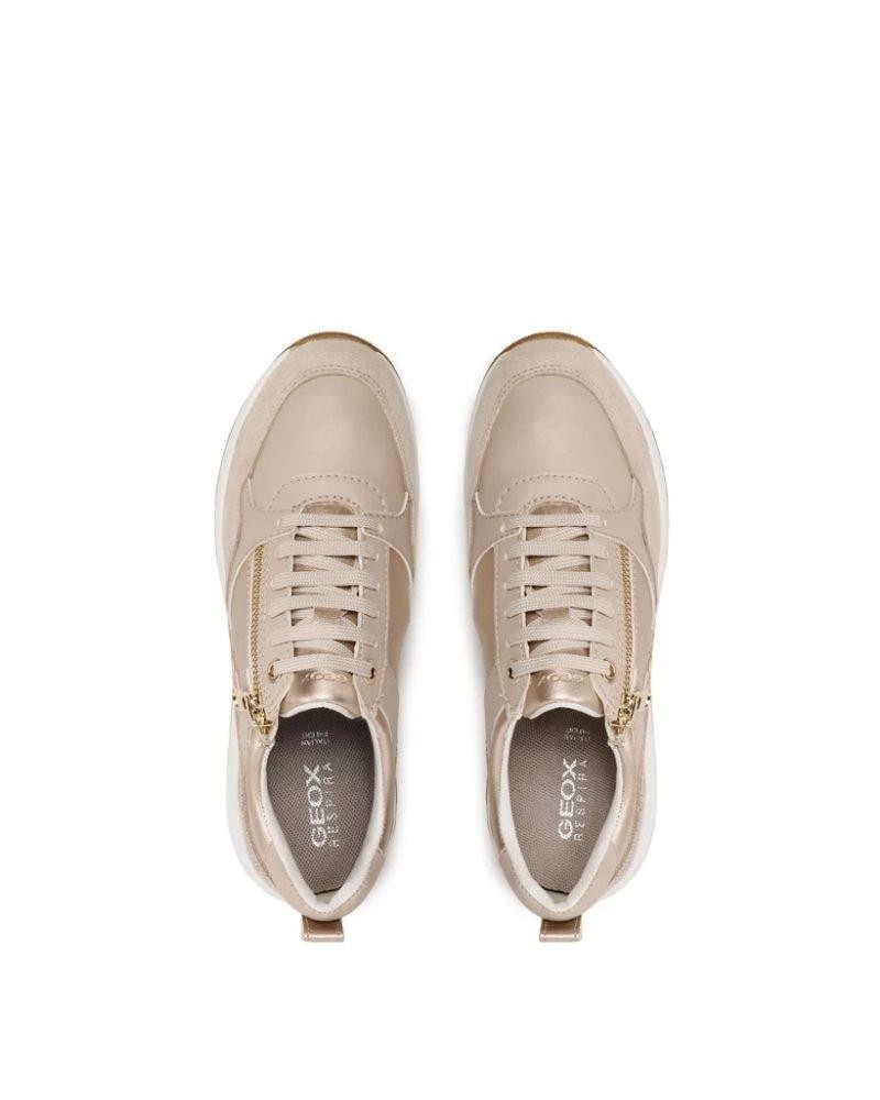 GEOX D35NQA 0NF14 Zapatillas Bajas Mujer Beige