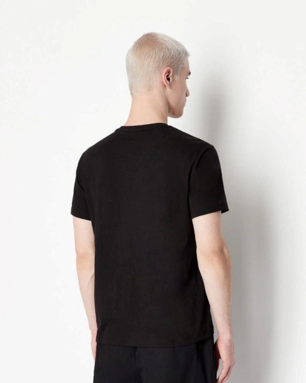 ARMANI EXCHANGE 3RZTFF ZJH4Z T-shirts Manga curta Homem Preto