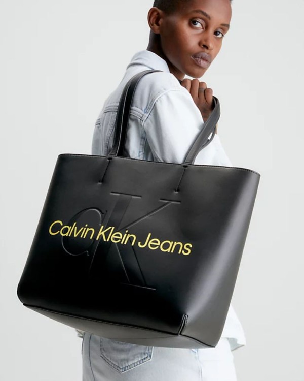 CALVIN KLEIN K60K6102760GN Bolsos Shopper Mujer Negro