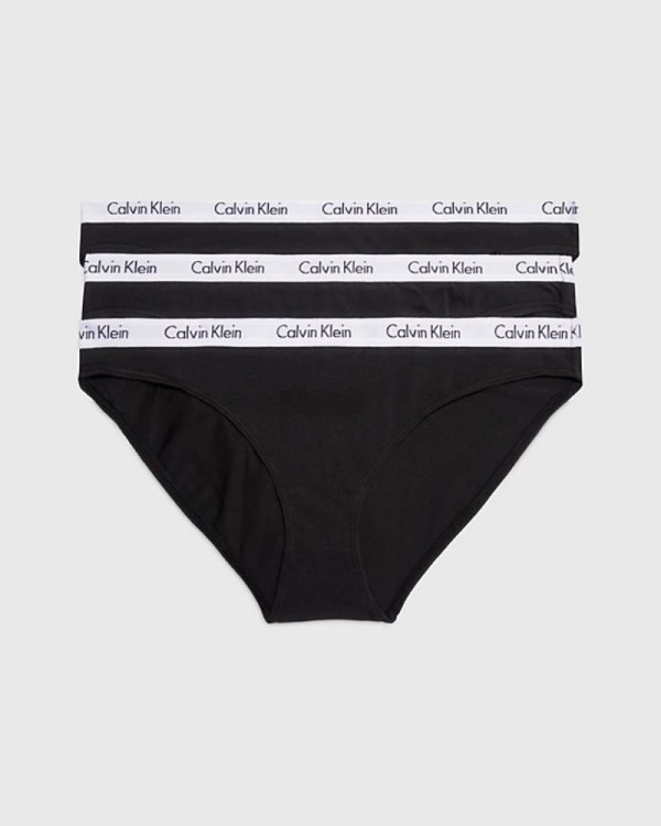  Ropa interior Partes de abajo Mujer CALVIN KLEIN Negro 000QD3588E 3P BIKINI