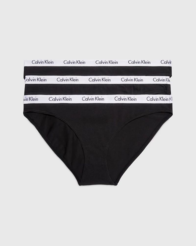  Ropa interior Partes de abajo Mujer CALVIN KLEIN Negro 000QD3588E 3P BIKINI