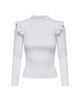 ONLY WEAR 15262455 SIA Jersey Manga larga Mujer Blanco