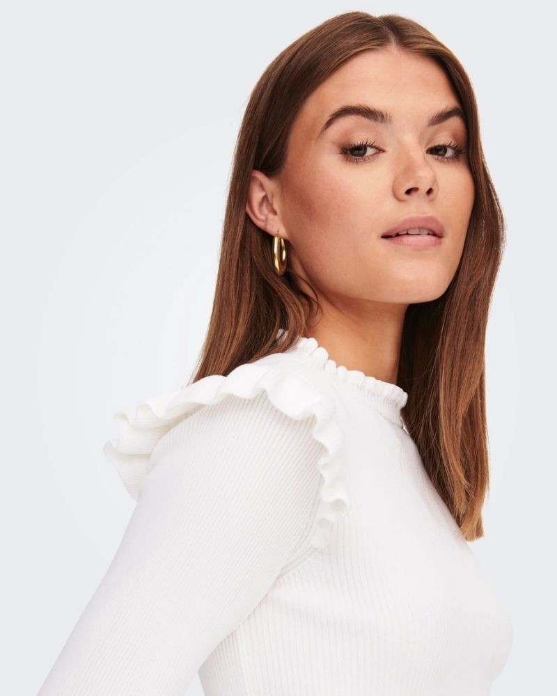 SÓ VESTIR 15262455 SIA Camisola Manga comprida Mulher Branco