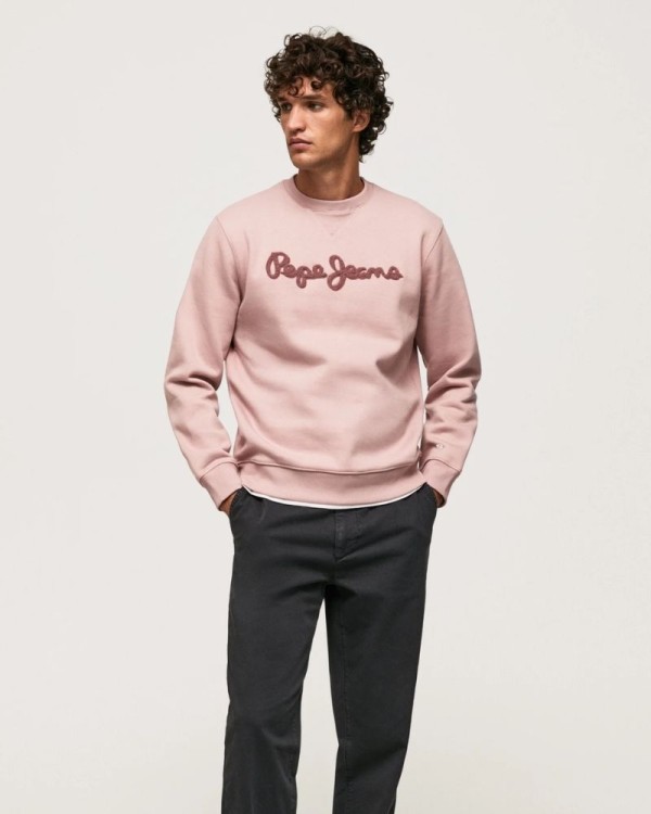 PEPE JEANS PM582327 RYAN CREW  Sudaderas Manga larga Sin capucha Hombre Rosa