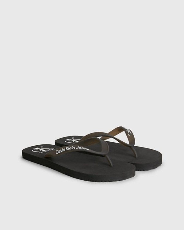 CALVIN KLEIN YM0YM00656BDS Sandalias De dedo Chancletas Hombre Negro