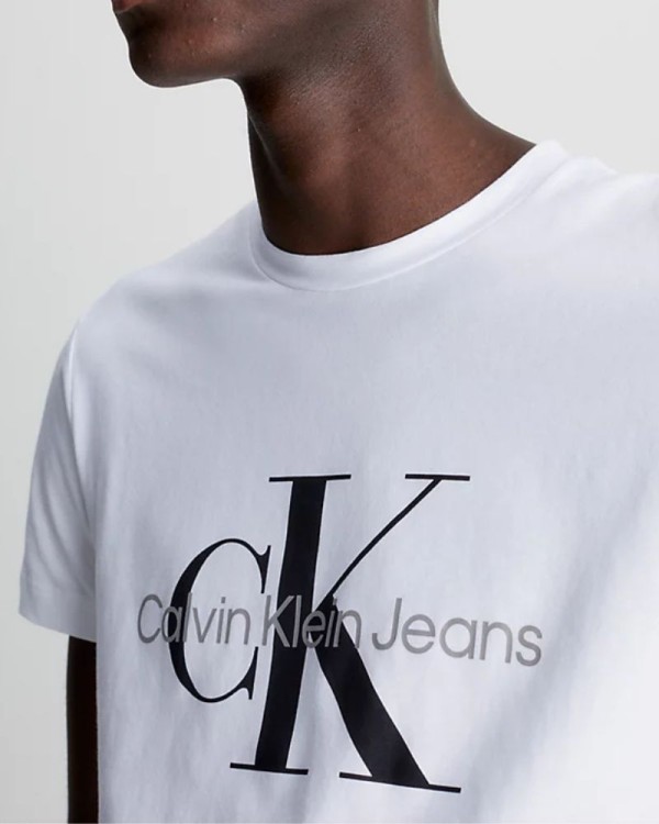 CALVIN KLEIN J30J320935YAF Camisetas Manga corta Hombre Blanco