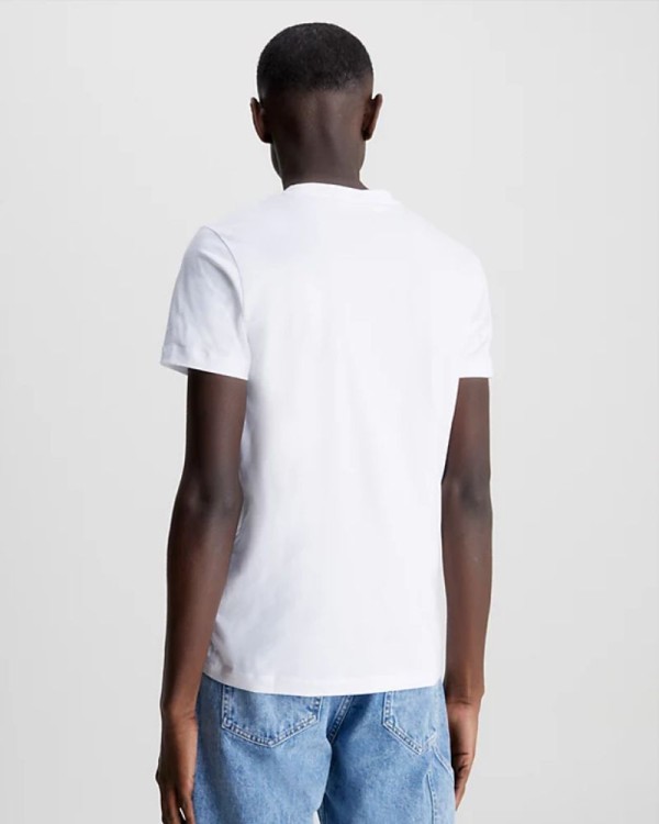 CALVIN KLEIN J30J320935YAF T-shirts Manga Curta Homem Branco