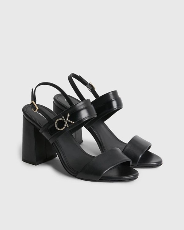 CALVIN KLEIN HW0HW01486BEH Sandalias Fiesta Abiertas Mujer Negro