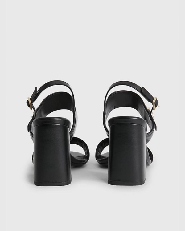 CALVIN KLEIN HW0HW01486BEH Sandalias Fiesta Abiertas Mujer Negro