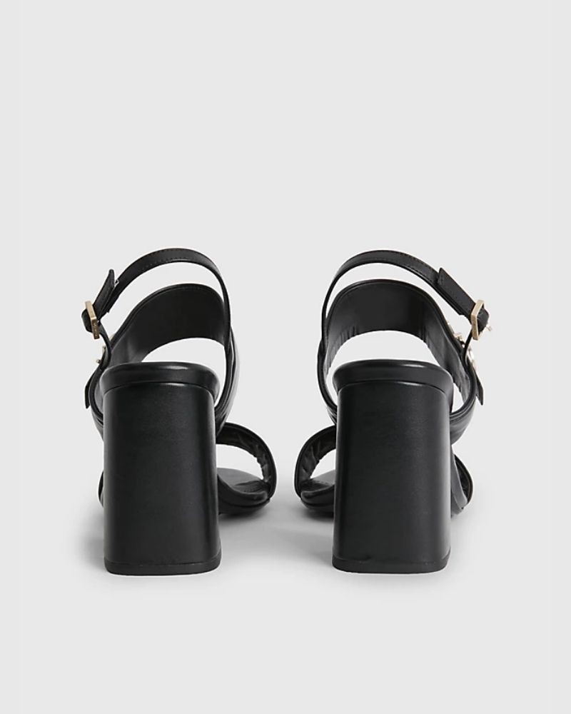 CALVIN KLEIN HW0HW01486BEH Sandalias Fiesta Abiertas Mujer Negro